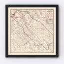 Vintage Map of San Benito County, California 1935