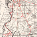 Vintage Map of Sacramento County, California 1935