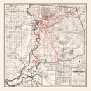 Vintage Map of Sacramento County, California 1935