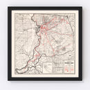 Vintage Map of Sacramento County, California 1935