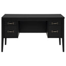Graham 54-inch 4-drawer Double Pedestal Lift Top Computer Desk Black