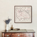 Vintage Map of Plumas County, California 1935