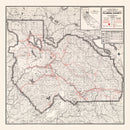 Vintage Map of Plumas County, California 1935