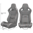2PC Universal Bucket Racing Seats