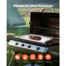 23x16 in Flat Top Griddle Stainless Steel Universal BBQ Grill Pan Cookware by HouseOfZazla
