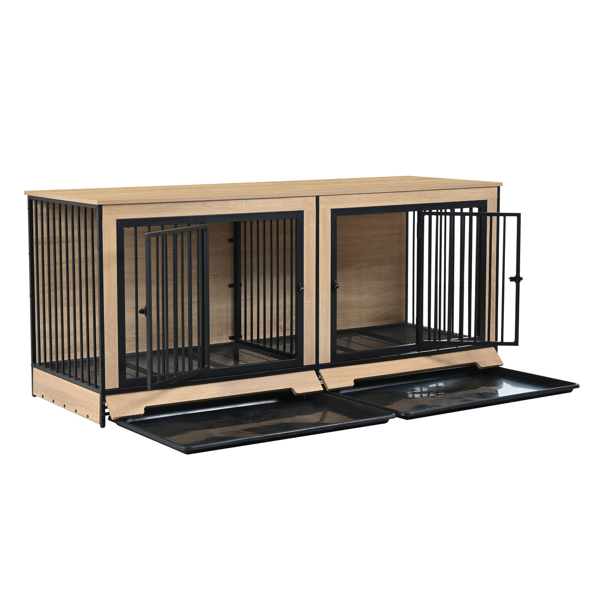Dog Crate Furniture with Two Combined Rooms, photo 4 of 10