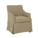 London - Upholstered Skirted Dining Arm Chair by HouseOfZazla