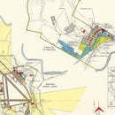 Vintage Map of Burlington Municipal Airport, 1952