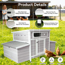 Large Wooden Chicken Coop Outdoor Hen House with Nesting Boxes by HouseOfZazla