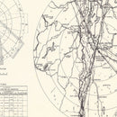 Vintage Map of the Burlington Municipal Airport Vicinity, 1952
