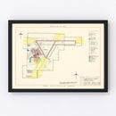 Vintage Map of Charlotte County Municipal Airport, 1952