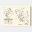 Vintage Map of the Charlotte County Municipal Airport Florida Vicinity, 1952