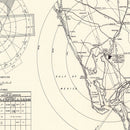 Vintage Map of the Charlotte County Municipal Airport Florida Vicinity, 1952