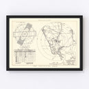 Vintage Map of the Charlotte County Municipal Airport Florida Vicinity, 1952