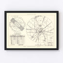 Vintage Map of the Duluth Municipal Airport Vicinity, 1951