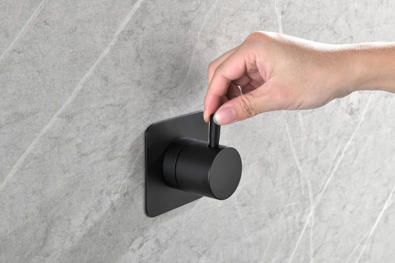 3/4" Cast Metal Volume Control Valve 3-Piece Extra High Flow Master Shower Volume Control Adjustable brass handle valve body, 1 piece each on the left and right