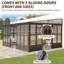12x16FT All Season Sunroom with Detachable Polycarbonate Windows by HouseOfZazla