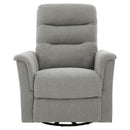 Manual Recliner Chair With 8-Point Massage and Swivel Function