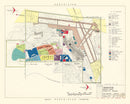 Vintage Map of Grandview Municipal airport, 1952