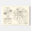 Vintage Map of the Grandview Municipal airport Vicinity, 1952