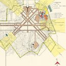 Vintage Map of Greater Pittsburgh Airport, 1951