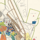 Vintage Map of Hamilton Air Force Base, 1951
