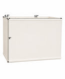 7"W x 9"H Rectangular Drum Lampshade White