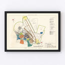 Vintage Map of Hamilton Air Force Base, 1951