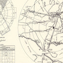 Vintage Map of the Kinross Air Force Base Vicinity, 1951