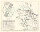 Vintage Map of the Kinross Air Force Base Vicinity, 1951