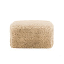 Aviana Ottoman Plush Fabric - Light Khaki