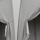 19 x 10' Pop Up Canopy Tent with 6 Removable Sidewalls, 4 Windows, Large Ez Up Canopy with Adjustable Height, Instant Shelter Gazebo for Outdoor Events, Party, Wedding, Gray