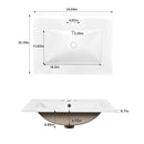 Bathroom Vanity With Under Mount Sink, 2 Drawers And Soft Closing Door by HouseOfZazla