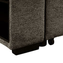 Reversible Sleeper Sectional Sofa Bed With Side Shelf And 2 Stools, Pull-Out L-Shaped Sofa Bed, Corner Sofa-Bed With Storage Chaise Left / Right Hande For Living Room by HouseOfZazla