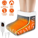 Heating Pad for Foot Electric Heated Foot Warmer Soft Leg Warmer Boots with 6 Level Heating 4 Level Timing