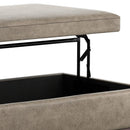 Owen - Multifunctional Square Coffee Table Storage Ottoman by Unique Piece Furniture