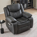 Recliner Chair With Vibration And Heating - Gray by HouseOfZazla