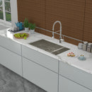 Modern Double Bowl Undermount Sink Design With 10" Deep Basins by HouseOfZazla
