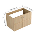 Modern Wall Mounted Bathroom Vanity With Soft Closing Doors by HouseOfZazla