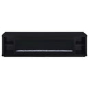 Deiter 79-inch TV Stand Fireplace Media Console Black