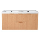 Modern Wall Mounted Bathroom Vanity, Soft Close Doors