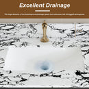 43"x22" Bathroom Vanity Top with Undermount Ceramic Sink and Backsplash