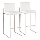 Fuji - Contemporary And Modern Elegance High Back Barstool by HouseOfZazla