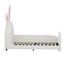 Upholstered Rabbit-Shape Princess Bed With Headboard And Footboard by Unique Piece Furniture