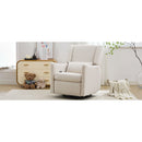 29.5'' Wide Wingback Swivel Rocker Recliner Chair, Glider Rocker Recliner, Rocking Chair Nursery for Living Room Bedroom Apartment,Linen,Beige