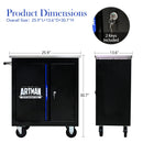 Movable Lockable Double Door Partition Storage Locker by HouseOfZazla