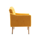 Accent Chair, leisure single sofa with Rose Golden feet