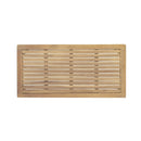 Outdoor Acacia Wood Loveseat with Coffee Table, Light Teak Frame by HouseOfZazla