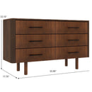 Logan - Dresser With 6 Drawers - Brown by Unique Piece Furniture