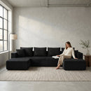 132.1 Inch Modular Sectional Sofa with Double Chaise